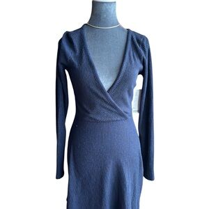 Urban Outfitters Navy Long Sleeve Dress